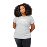 New Balance Women's Essentials Stacked Logo Tee-1