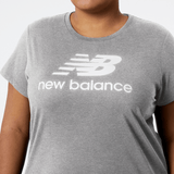 New Balance Women's Essentials Stacked Logo Tee-4