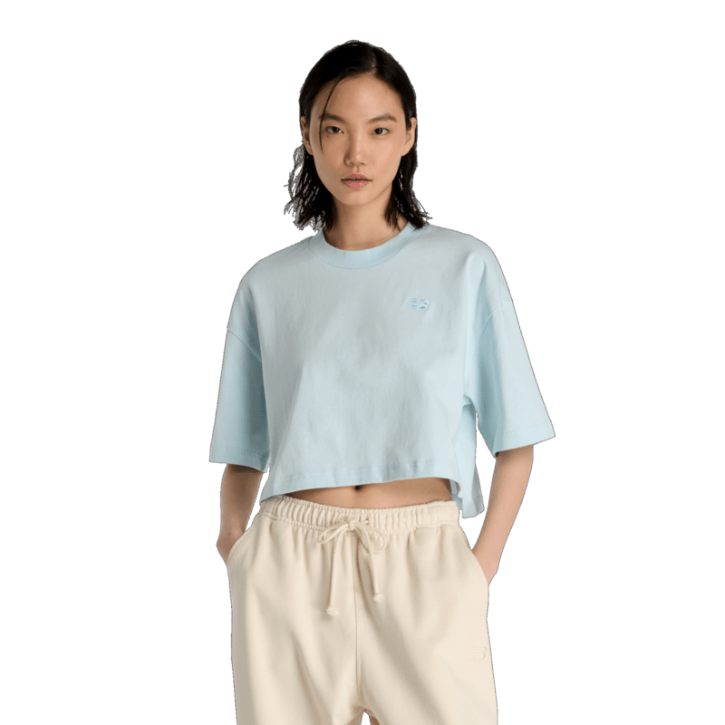 New Balance Women's Logo Oversized Jersey T-Shirt-1