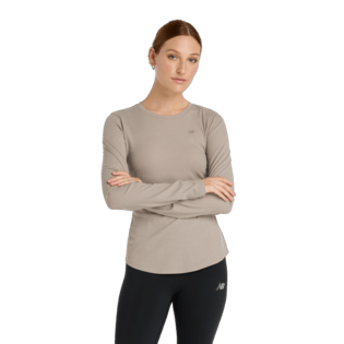 New Balance Women's Micro-Rib Long Sleeve-1