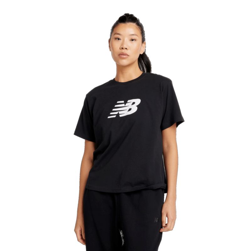 New Balance Women's Sport Jersey Relaxed Logo T-Shirt-1