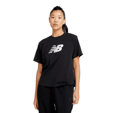 New Balance Women's Sport Jersey Relaxed Logo T-Shirt-1