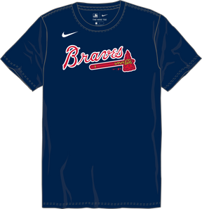 Nike Atlanta Braves Youth Institutional Short Sleeve Crew Neck Tee