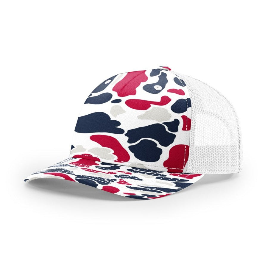 Richardson 112PFP Printed Five Panel Trucker Hat Unisex Accessories Hats & Caps