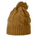 Richardson 141 Chunk Twist Knit Beanie with Cuff & Pom Hat Unisex Accessories Hats & Caps