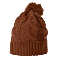 Richardson 141 Chunk Twist Knit Beanie with Cuff & Pom Hat Unisex Accessories Hats & Caps