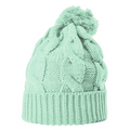 Richardson 141 Chunk Twist Knit Beanie with Cuff & Pom Hat Unisex Accessories Hats & Caps