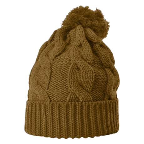 Richardson 141 Chunk Twist Knit Beanie with Cuff & Pom Hat Unisex Accessories Hats & Caps