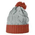 Richardson 141 Chunk Twist Knit Beanie with Cuff & Pom Hat Unisex Accessories Hats & Caps