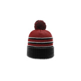 Richardson 134 Striped Beanie with Cuff & Pom Hat