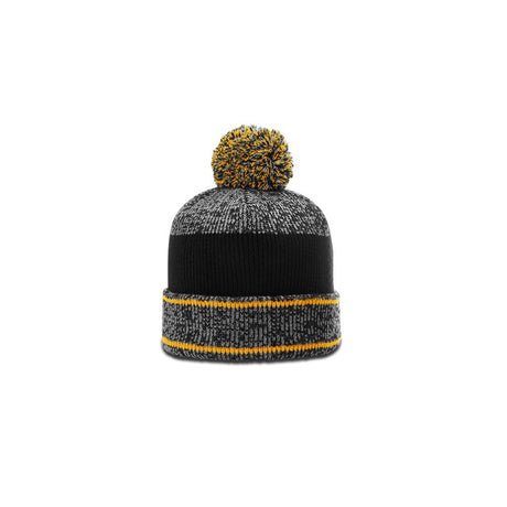 Richardson 148 Heather Beanie with Cuff & Pom Hat
