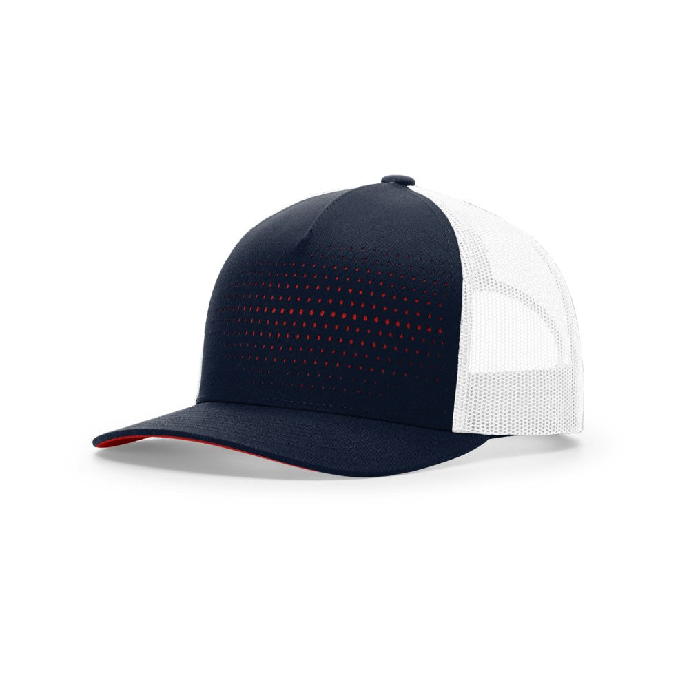Richardson 163 Laser Cut Five Panel Trucker Hat