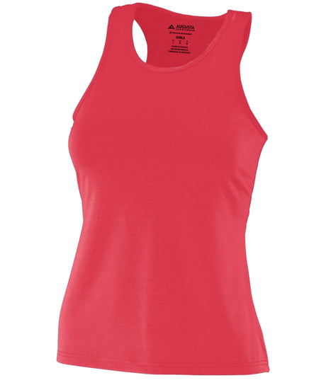 Augusta Sportswear Girl's Poly/spandex Solid Racerback Tank