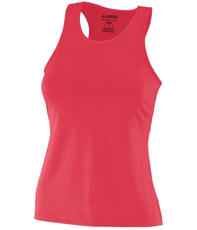 Augusta Sportswear Girl's Poly/spandex Solid Racerback Tank