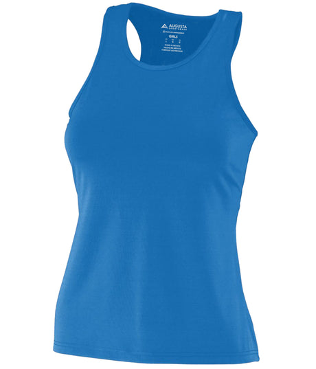 Augusta Sportswear Girl's Poly/spandex Solid Racerback Tank