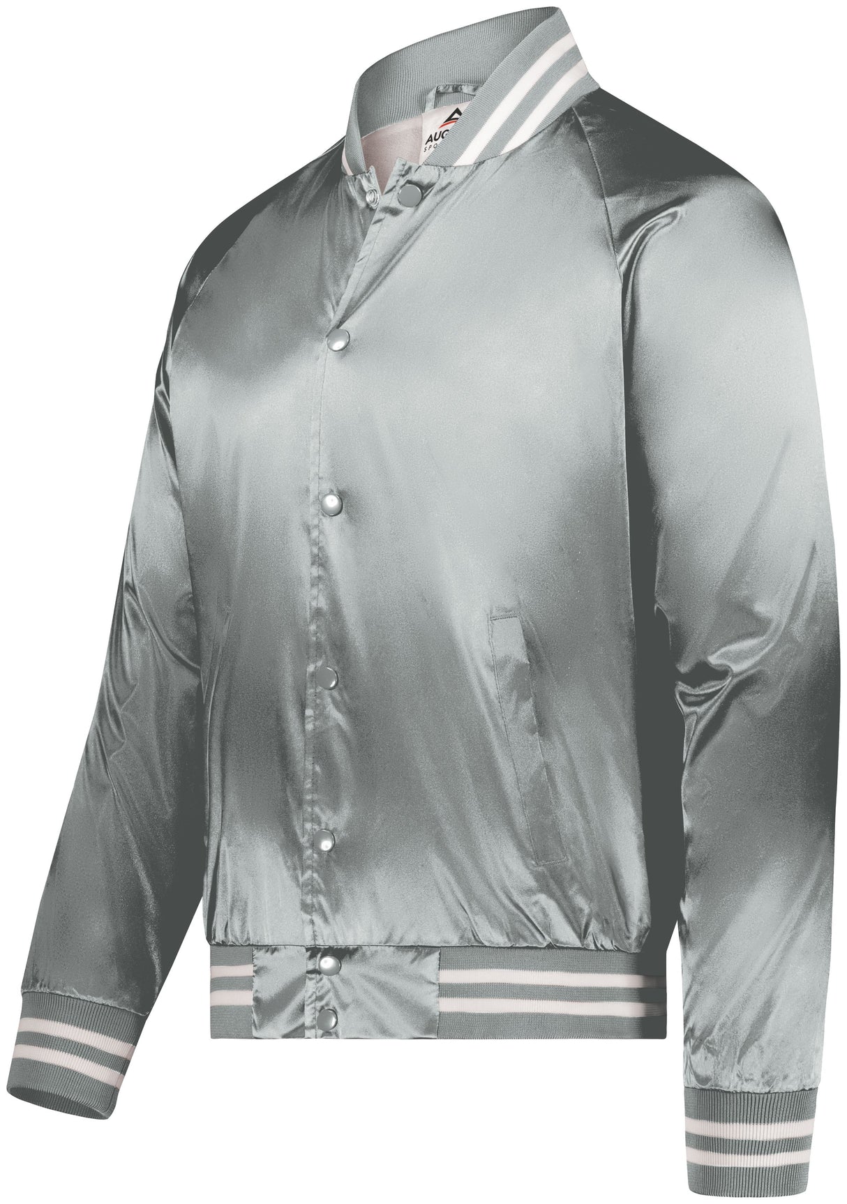 Augusta Sportswear  Men's Satin Baseball Jacket/striped Trim