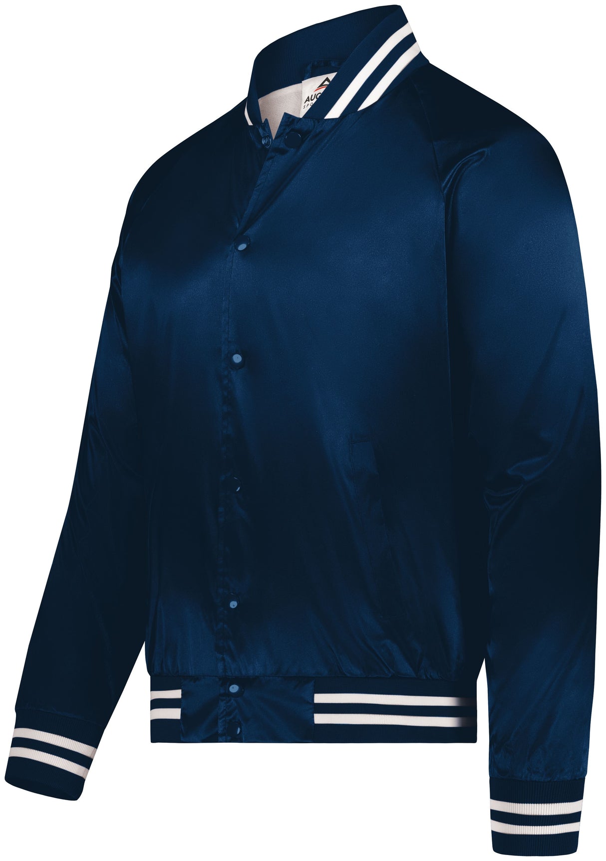 Augusta Sportswear  Men's Satin Baseball Jacket/striped Trim
