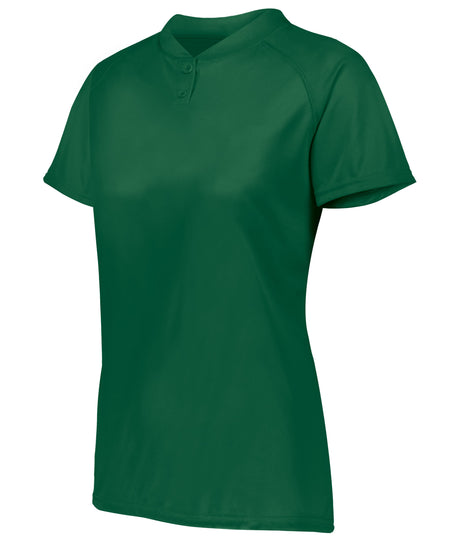 Augusta Sportswear  Women's Ladies Attain Wicking Two-button Softball Jersey