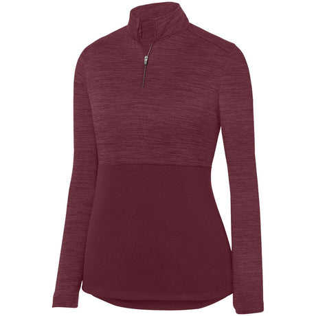 Augusta Sportswear  Women's  Shadow Tonal Heather 1/4 Zip Pullover