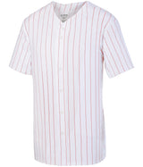 Augusta Sportswear Youth Pinstripe Full-button Jersey