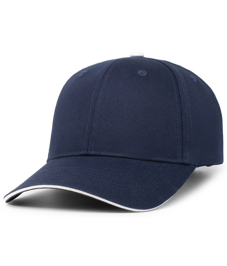 Unisex Pacific Headwear Brushed Twill Cap With Sandwich Bill