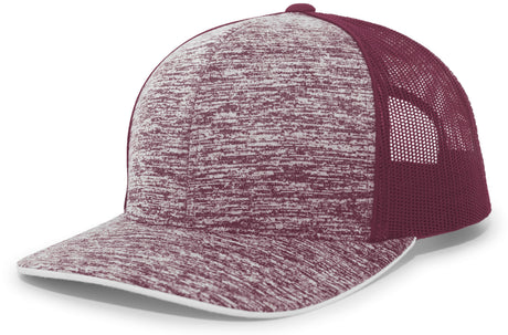Pacific Headwear Aggressive Heather Trucker Snapback Cap