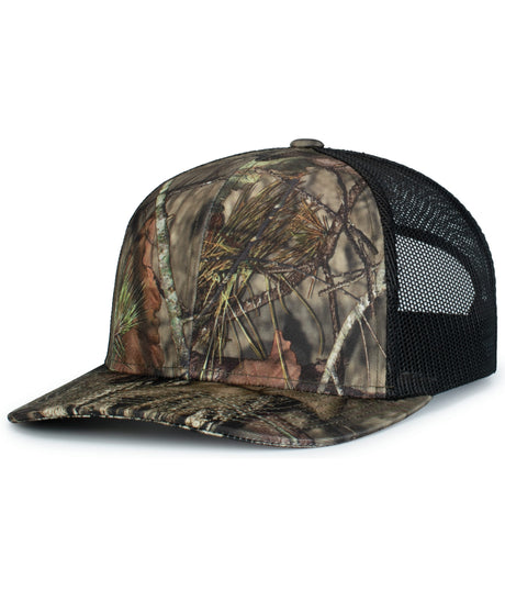 Unisex Pacific Headwear Camo Snapback Trucker Cap