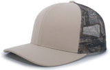 Pacific Headwear Camo Snapback Trucker Cap
