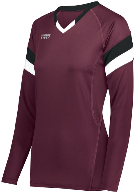 High Five Girl's Truhit Tri-color Long Sleeve Jersey