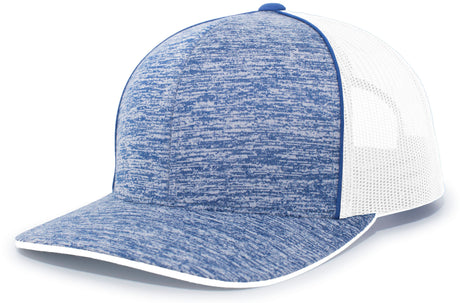Pacific Headwear Aggressive Heather Trucker Snapback Cap