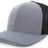 Unisex Pacific Headwear Heather Trucker Snapback Cap