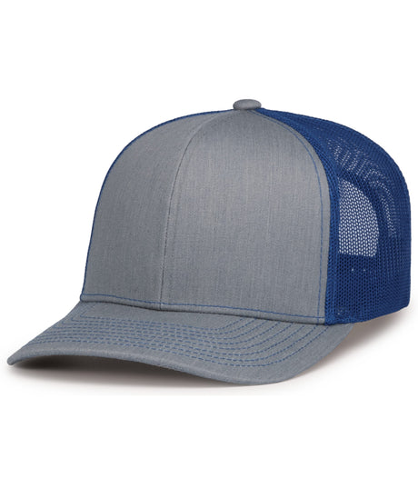 Unisex Pacific Headwear Contrast Stitch Trucker Snapback