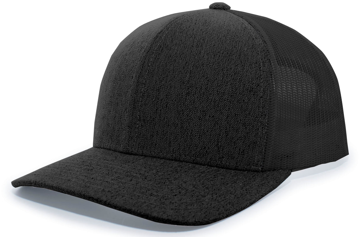 Pacific Headwear Heather Trucker Snapback Cap