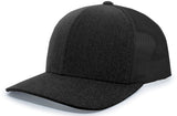 Pacific Headwear Heather Trucker Snapback Cap