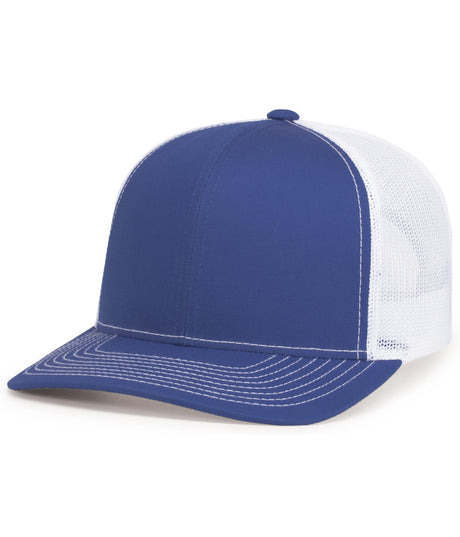 Unisex Pacific Headwear Contrast Stitch Trucker Snapback