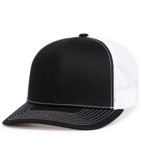 Unisex Pacific Headwear Contrast Stitch Trucker Snapback