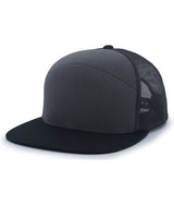 Pacific Headwear 6-panel Arch Trucker Snapback Cap