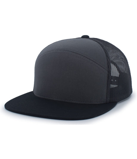 Pacific Headwear 6-panel Arch Trucker Snapback Cap