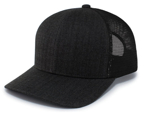 Pacific Headwear Herringbone Trucker Cap
