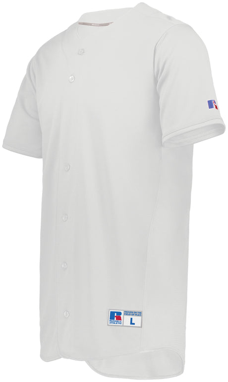 Russell  Men's Five Tool Full-button Front Baseball Jersey
