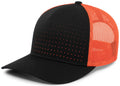 Pacific Headwear Perforated 5-panel Trucker Snapback Cap