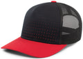 Pacific Headwear Perforated 5-panel Trucker Snapback Cap