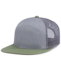 Pacific Headwear 6-panel Arch Trucker Snapback Cap