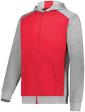 Augusta Sportswear Youth Three-season Fleece Full Zip Hoodie