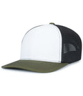 Pacific Headwear Contrast Stitch Trucker Pacflex Snapback Cap