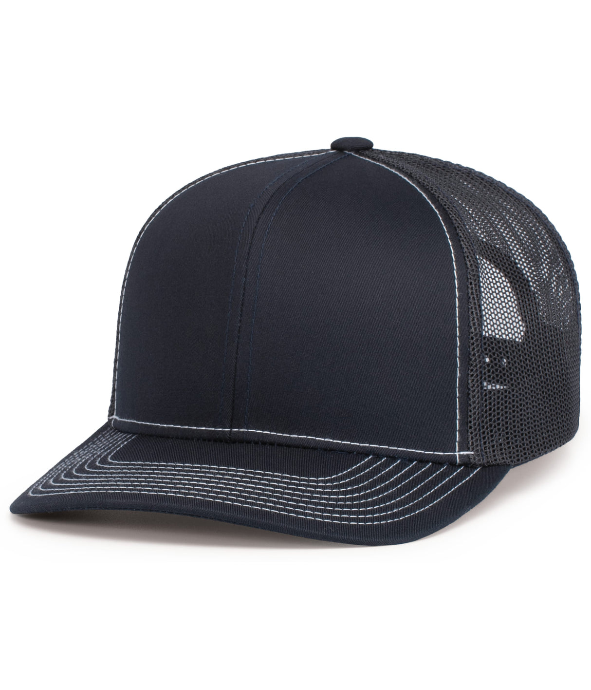 Unisex Pacific Headwear Contrast Stitch Trucker Snapback