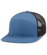 Pacific Headwear 6-panel Arch Trucker Snapback Cap