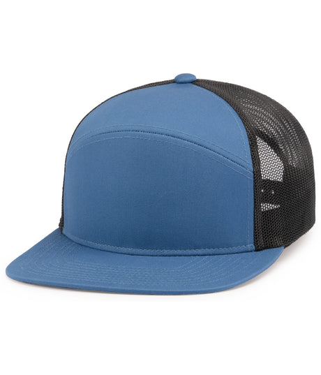 Pacific Headwear 6-panel Arch Trucker Snapback Cap