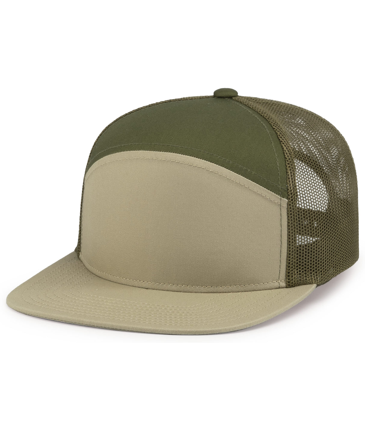 Pacific Headwear 6-panel Arch Trucker Snapback Cap