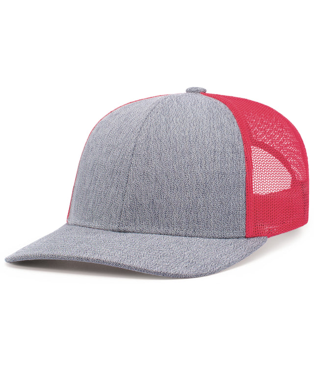 Pacific Headwear Melange Heather Low-profile Trucker